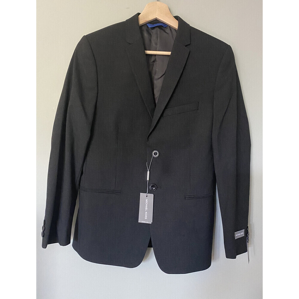 Michael Kors Boy's 2-Button Suit Jacket Skinny Fit Charcoal Size 16R/16SK $165